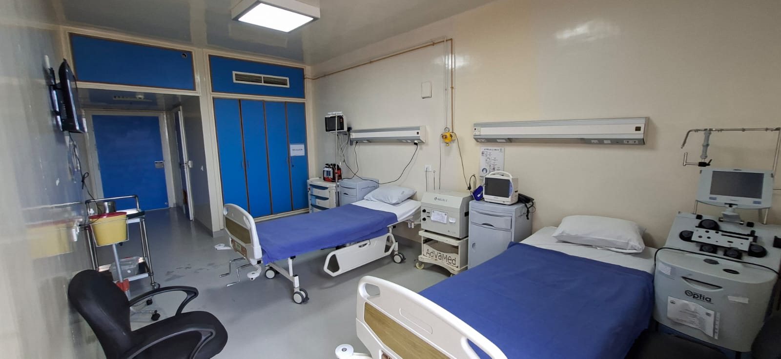 Modern Patient Room with Medical Equipment